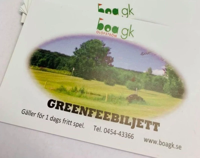 Greenfee heldag på Boa GK Olofström
