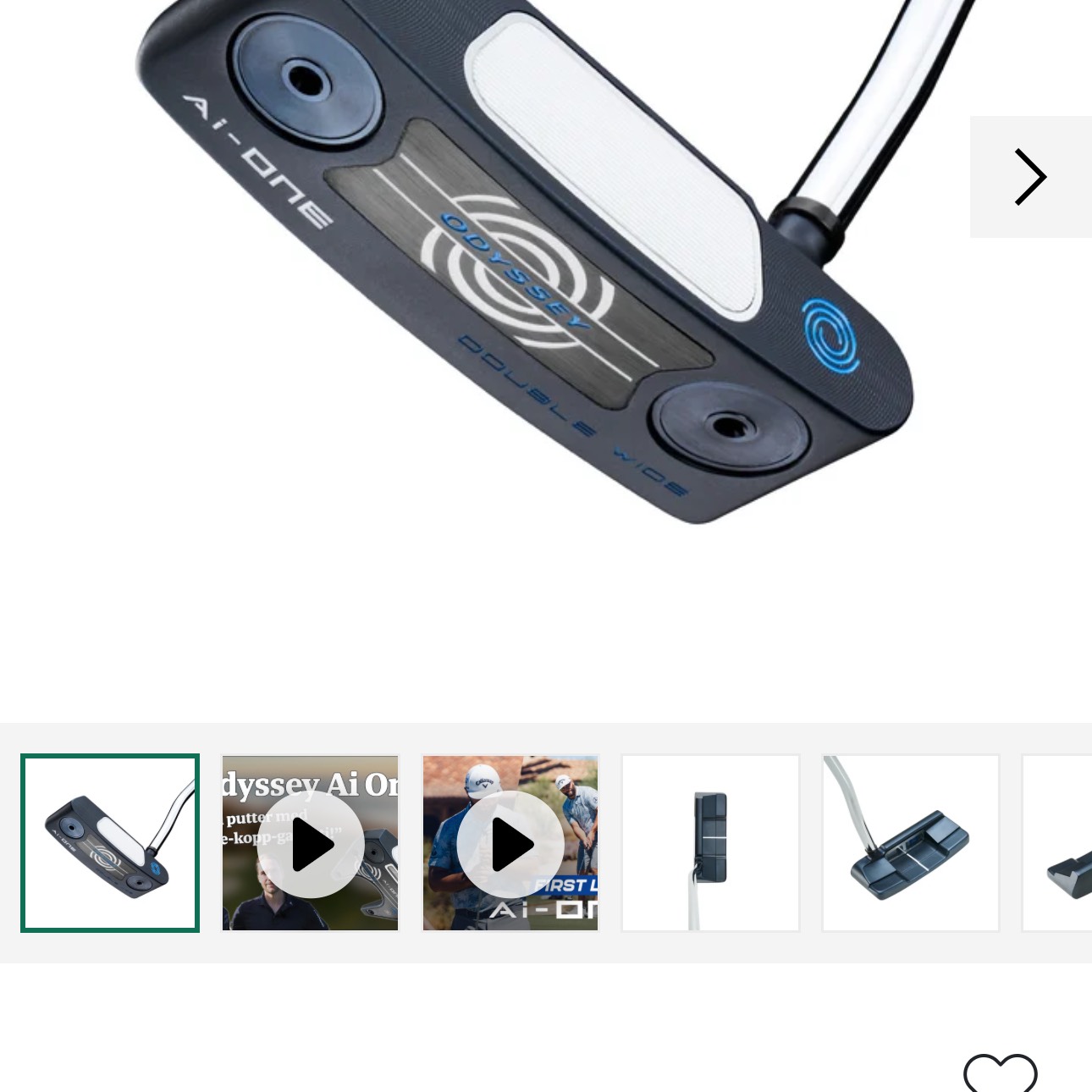 Odyssey Ai-One Double Wide 35 tum höger putter.